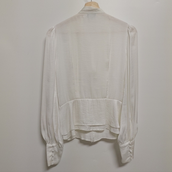 Bardot Tie Neck Ruched Blouse - Picture 5 of 5